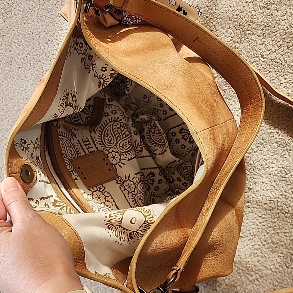 We The Free Sabine Slouchy Bag Washed Toffee Color - Picture 9 of 11